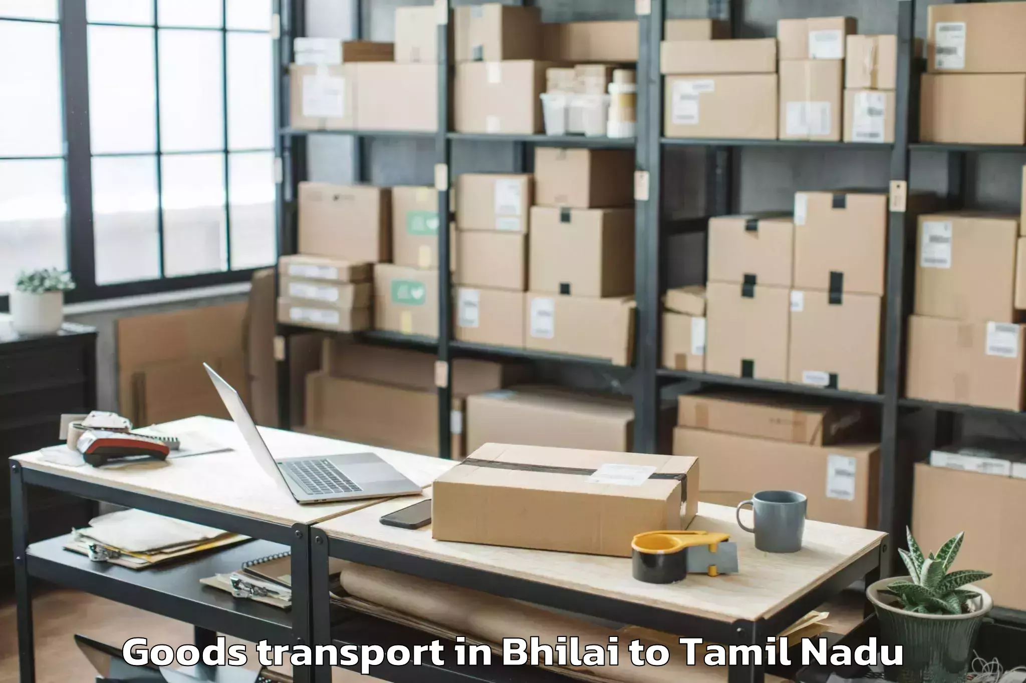 Quality Bhilai to Thiruvadanai Goods Transport